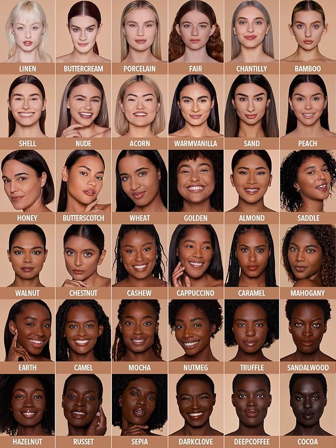 SHEGLAM SKin-Focus Full Coverage Powder Foundation Oil-Control Lightweight Face Pressed Powder Makeup-Caramel
