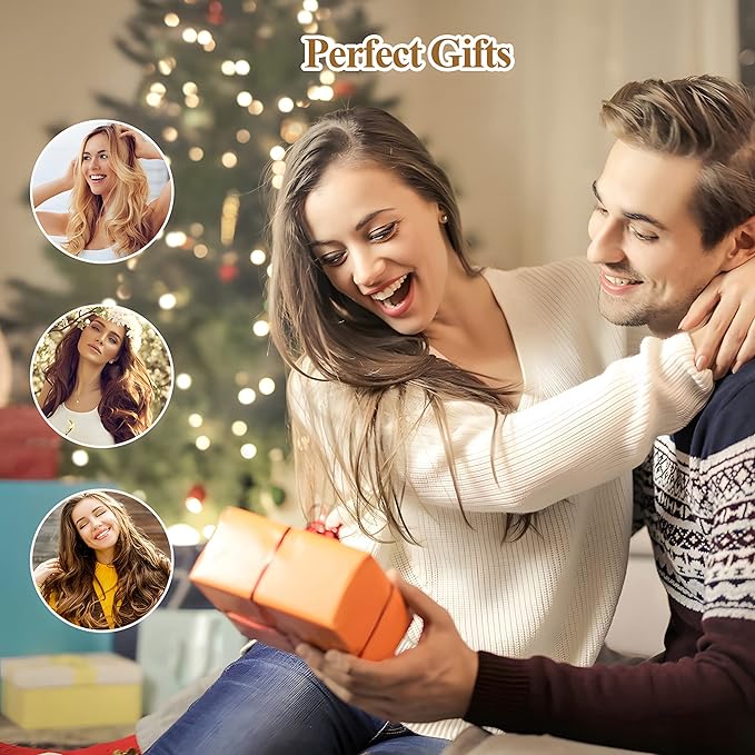 Aimin Hair Heatless Hair Curlers No Heat, Heatless Curls Overnight Blowout Rods, No Heat Hair Curlers To Sleep In, Soft Flexi Rods For Long Hair, Thick Curling Rod Styling Tools(20pcs star coffee)