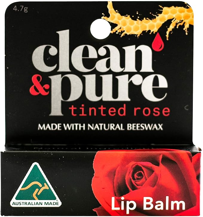 Lip Balm (Tinted Rose) | Manuka Honey Conditioning Lip Care | Lip Care with 100% All Natural Beeswax | Vitamin E Oil