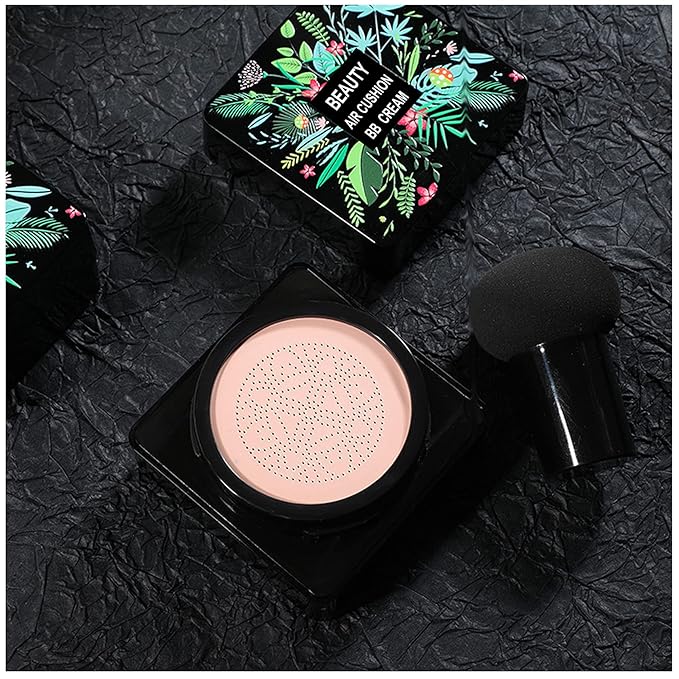 AWCCXMYM Mushroom Head Air Cushion CC Cream Foundation BB Cream Foundation Makeup Moisturizing CC Cream Liquid Foundation,Concealer Lasting Makeup Foundation Even Skin Tone Makeup Base Primer(Ivory)