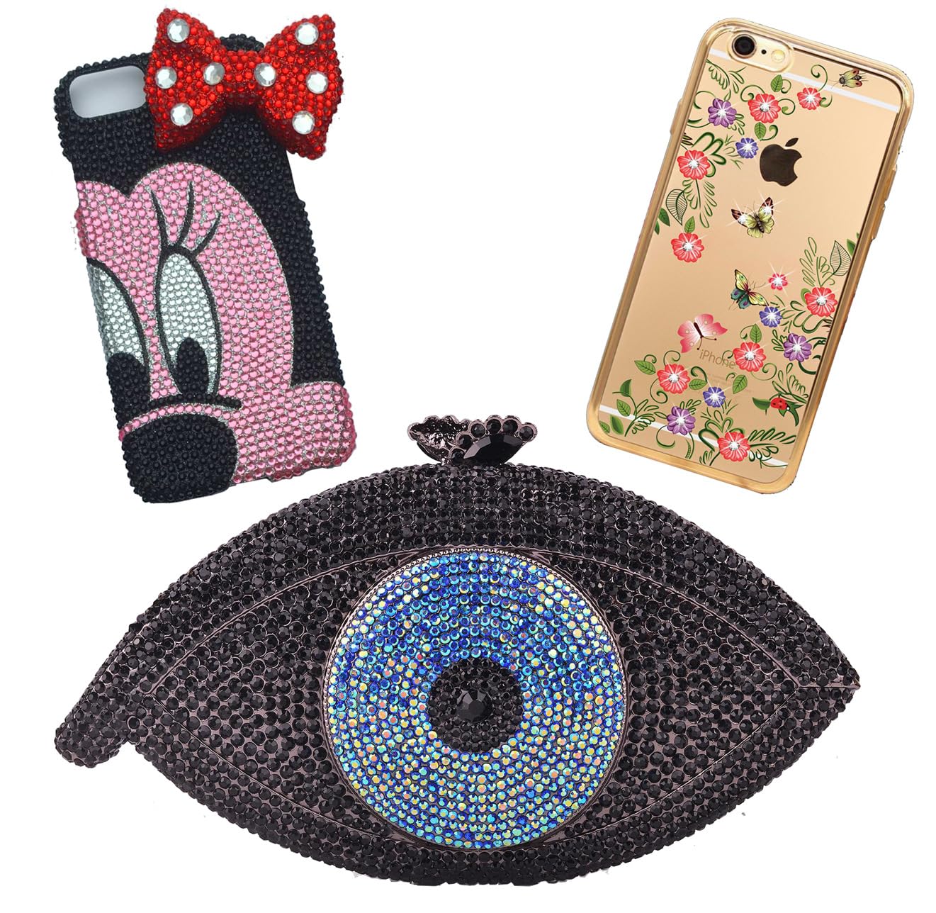 3000 Pieces SS12 3mm Flatback Rhinestones Clear Glass Round Gems Crystals for Nail Art DIY Crafts Clothes Shoes Bags (Rose Red)