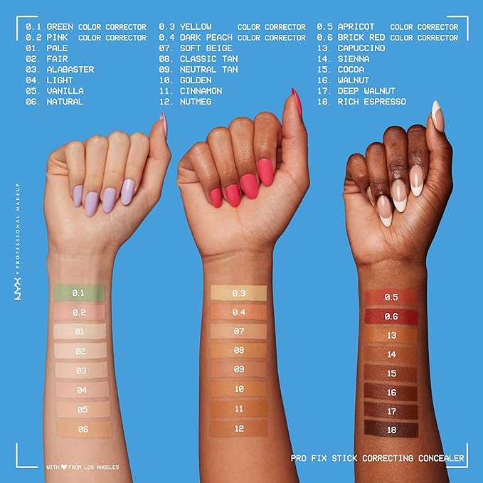 NYX PROFESSIONAL MAKEUP Pro Fix Stick Correcting Concealer, Buildable Medium Coverage Concealer Stick - Cocoa