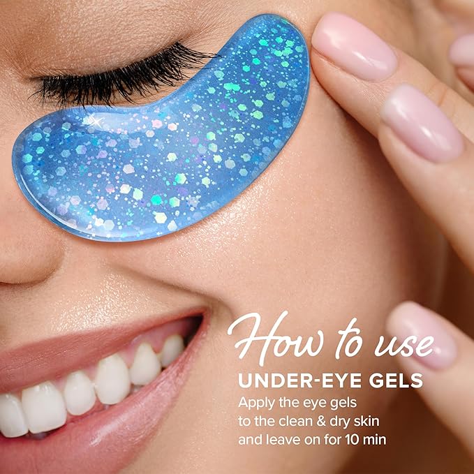 MAREE Eye Gels - Pads Under Eye Patches for Puffy Eyes and Dark Circles with Collagen & Hyaluronic Acid - Anti Wrinkles Under Eye Masks Skincare Treatment for Puffiness & Bags - Parches Para Ojeras