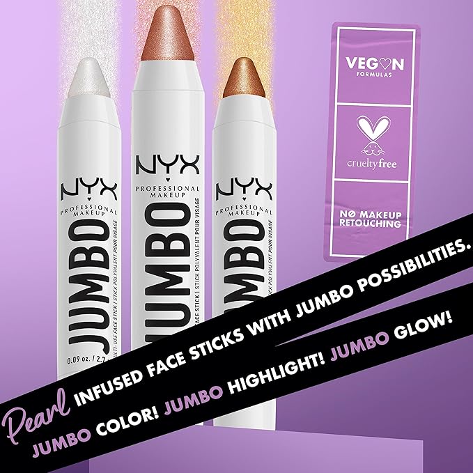 NYX PROFESSIONAL MAKEUP, Jumbo Multi-Use Face Highlighter Stick - Coconut Cake