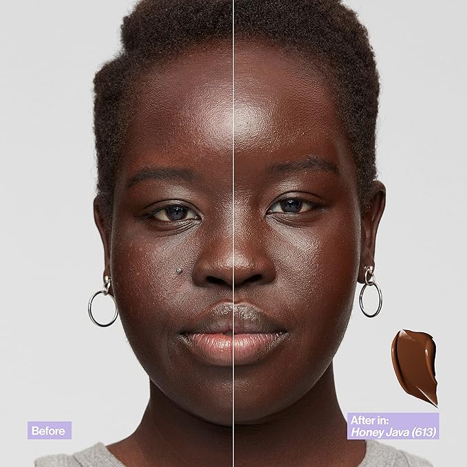 Revlon Illuminance Skin-Caring Liquid Foundation, Hyaluronic Acid, Hydrating and Nourishing Formula with Medium Coverage, 605 Rich Mahogany (Pack of 1)