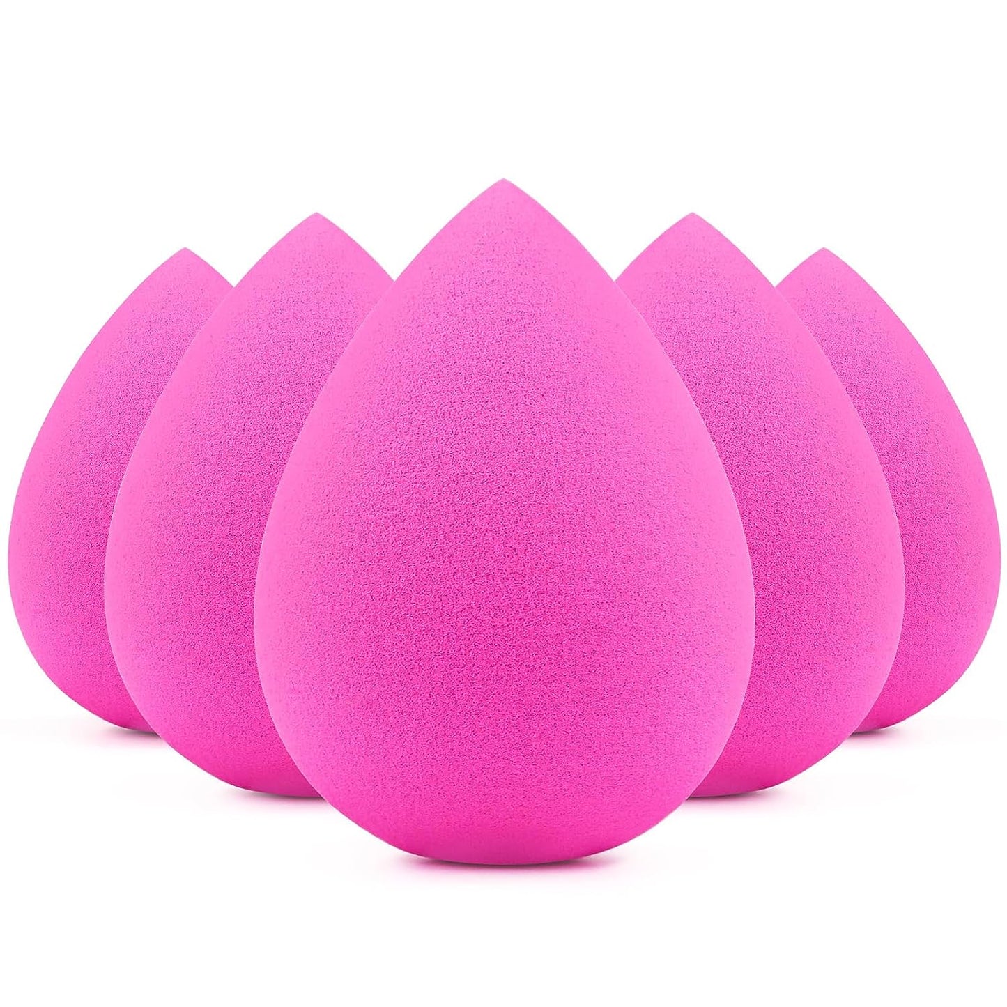 Makeup Sponge 5 Pcs Set, Latex-Free Boun Boun Beauty Sponge for Blending, Makeup Sponges for Foundation, Liquid, Cream and Powder. Blender for Enhanced Make up Application