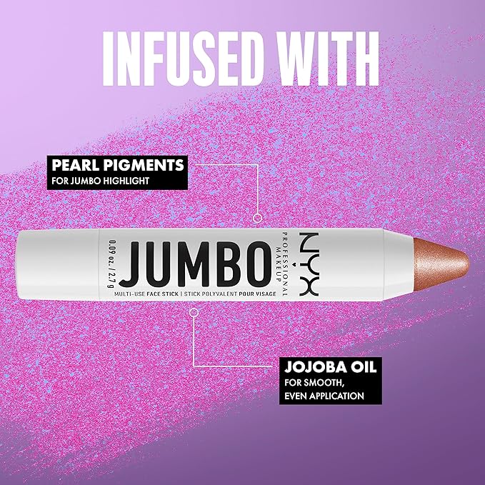 NYX PROFESSIONAL MAKEUP, Jumbo Multi-Use Face Highlighter Stick - Coconut Cake