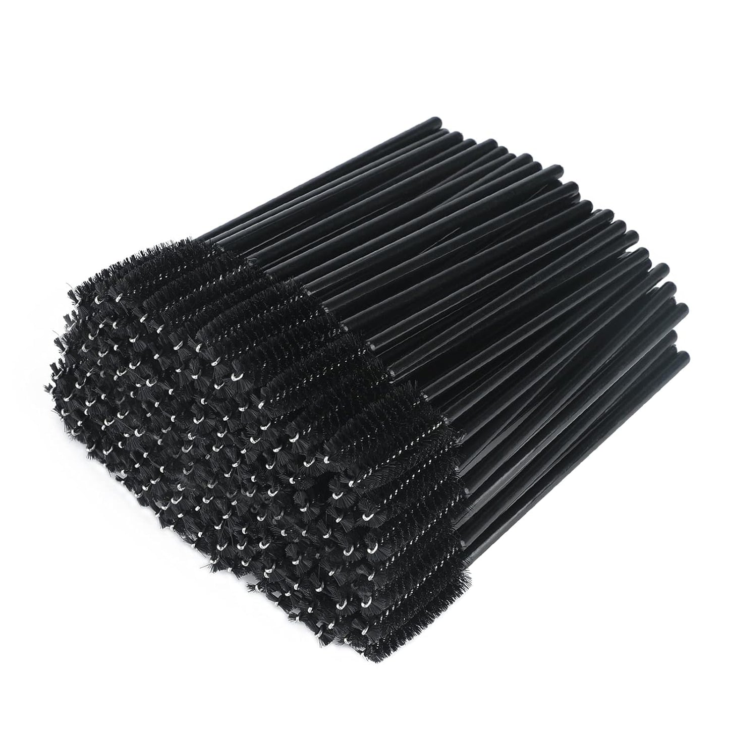 100PCS Disposable Eyelash Brushes, Mascara Wands Applicator Makeup Kits, Eyelash Spoolies Brushes for Eyelash Extensions and Eyebrows (Rose)