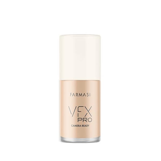 FARMASi Vfx Pro Foundation, Full Coverage Liquid Cream, Lightweight Long Lasting Coverage, Breathable Skin Moisturizer with Color True Matte Blending, Face Makeup, 1 fl. oz / 30 ml - Neutral Light 03