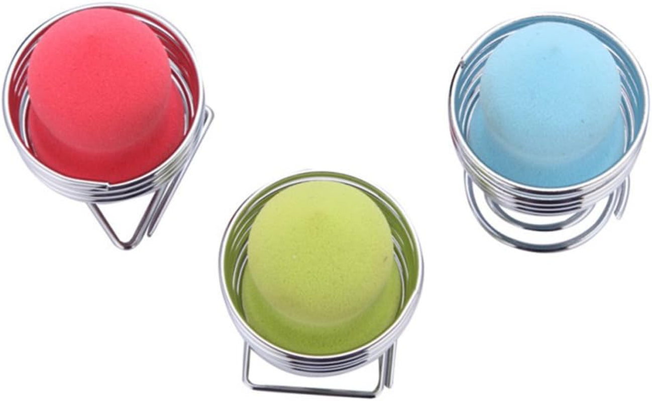 Beauty Sponge Blender Holder,(2 Pack Silver) Makeup Sponge Drying Stand Storage Egg Powder Puff Display Stand