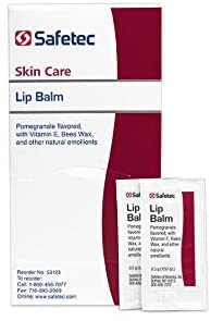 Safetec Lip Balm 53123 Pomegranate Flavored, One color, 144 Count
