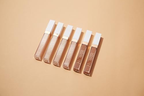 FLOWER BEAUTY By Drew Barrymore Light Illusion Full Coverage Concealer - Diffuse Dark Under Eye Circles + Blurs Blemishes - Weightless Formula + Crease Proof Makeup (Vanilla)