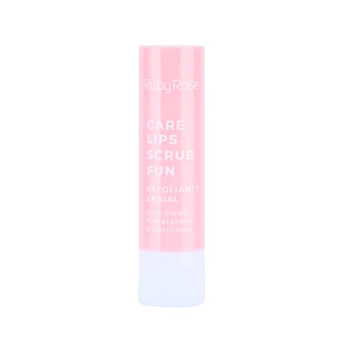 RUBY ROSE COSMETICS - EXFOLIANTE LABIAL CARE LIPS FUN STRAWBERRY LOVE, exfoliante labial en barra, tiene aceites hidratantes y nutritivos!!