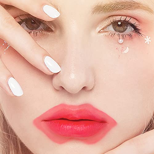 Adofect 30 Pieces Peach Moisturizing Collagen Lip Masks Crystal Lip Care Gel Pads Patches, Mouth & Lips Age Defying Masques - Great for Anti-Chapped, Anti-Wrinkle, Plump Your Lips, Rose Red