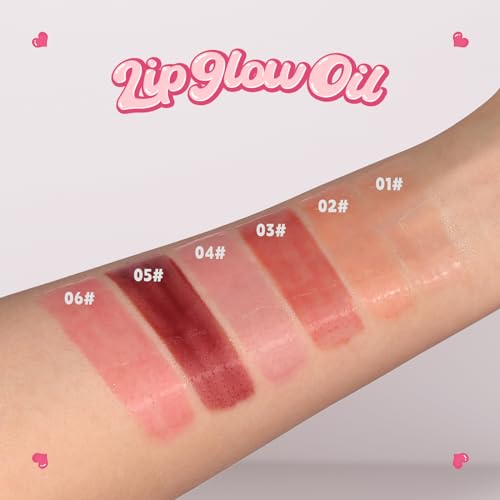 Lip Plumper Raspberry (0.19 Fl. Oz.) Lip Gloss Natural Lip Oil 2in1 Lip Care Serum for Beautiful Fuller-Looking Lips, Hydrating & Reduce Fine Lines,Cherry
