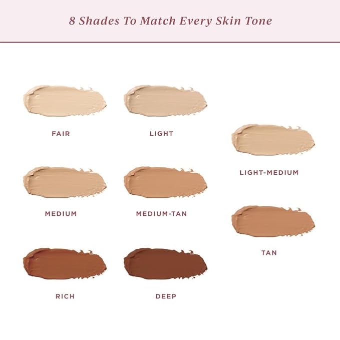 Foundation for Light to Full Coverage - Mousse Liquid Makeup Foundation for Uneven Skin Tone - Diverse Skin Types Mature, Dry, Oily - Oil-free, Cruelty-free (Light)