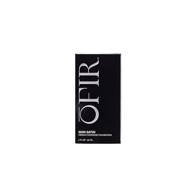 OFIR Skin Satin Medium Coverage Foundation | Buildable, Non-Creasing Finish | Vegan, Cruelty-Free, Paraben-Free Makeup | Blue Light Protection | 1 FL OZ (Clove - Very Deep Cool)