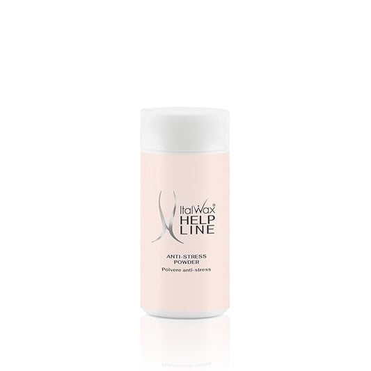 Italwax Help Line Anti-Stress Powder 1.06 oz (30g) – Calamine Soothing Formula – Reduces Redness After Waxing – Protects and Calms Sensitive Skin – for Professional and Home Use