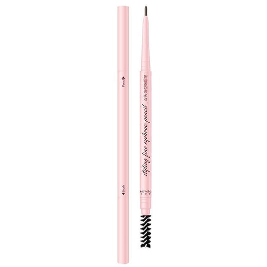 Eyebrow Pencils for Women Brown,Soft Brown Eyebrow Pencil Waterproof Smudgeproof,Ultra-Precise Tip Long-Lasting Micro Brow Pencil for Natural Looking Eyebrows,Built-In Brush,04 Soft Light Brown.
