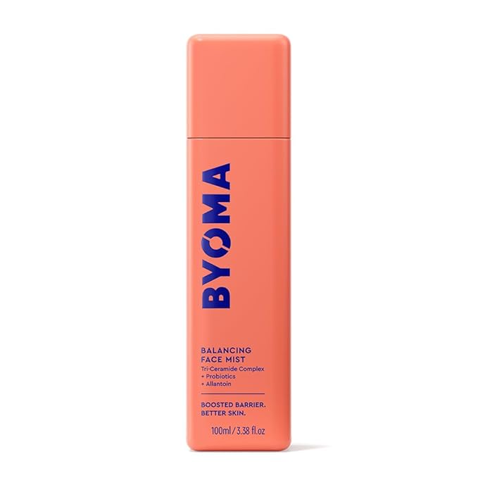 BYOMA Balancing Face Mist - pH Balanced Face Toner with Ceramides, Probiotics & Allantoin - Alcohol Free Toner Spray - Balance, Soothe & Refresh Throughout The Day - 3.38 fl. oz