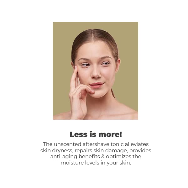 Organic Salicylic Acid Toner for Sensitive Skin - Aftershave Tonic Razor Bump Ingrown Treatment - Made of Green tea, Jojoba, Aloe Vera, Chemical Fragrance Free Toner - Natural Tonic for Men Women 2oz