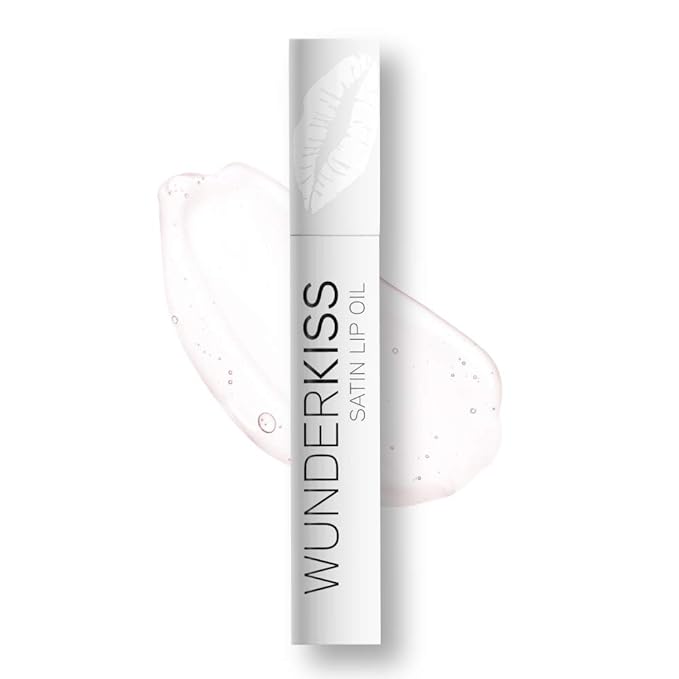 Wunder2 WUNDERKISS LIPS Makeup Satin Lip Oil Treatment Lip Balm Moisturizer Anti-Aging Benefits Reduces Fine Lines Chapped Lips