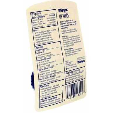 Lip Medex Size .38z Blistex Lip Medex .38oz