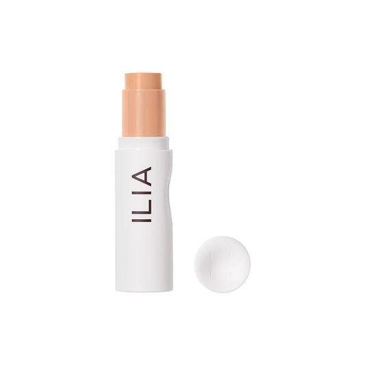 ILIA - Skin Rewind Complexion Stick - Foundation + Concealer + Skincare | Non-Toxic, Vegan, Cruelty-Free, Clean Makeup (15C - Larch, 0.35 oz | 10 g)