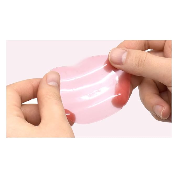 PS.PRETTYSKIN Rose Lip Masks for Dry Lips Care, Hydrogel Formula, moisture,nutrition, elasticity and vitality of lips,Rosa Centifolia Flower Extract,castor seed oil Extract,Lip care, Pack of 20