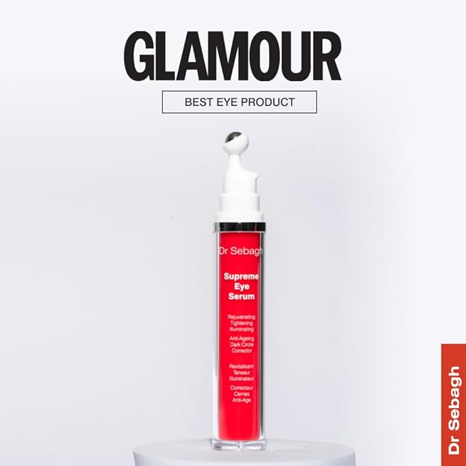 Dr Sebagh® Suprême Under Eye Tightening Serum [ADVANCED ROLL-ON FORMULA] - Under Eye Dark Circle, Puffiness, Fine Lines & Eye Bags Remover - Eye Serum Anti-Aging Wrinkles - Eye Treatment (0.51 fl Oz)