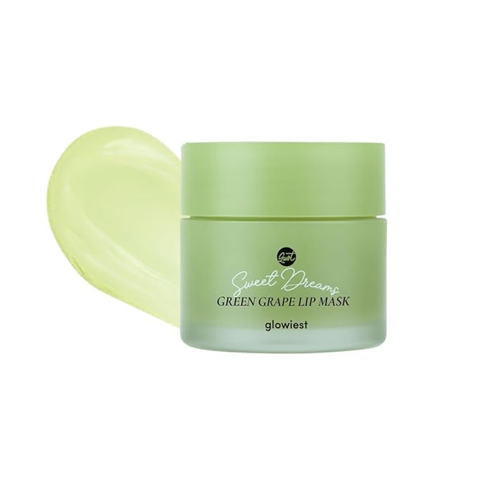 Sweet Dreams Lip Mask: Nourishing, Plumping and Hydrating Lip Balm | Ecofriendly Lip Sleeping Mask | Hyaluronic Acids + Vitamin C + Shea Butter + Antioxidants | Green Grape - 0.7 oz.