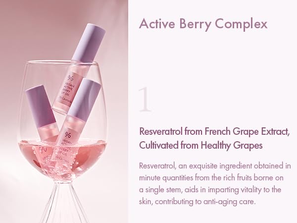 leegeehaam Dr.Ceuracle Vegan Active Berry Lip OilㅣAnti-Aging, Moisturizing, Revitalizing and GlowingㅣKorean Tinted Lip GlossㅣResveratrol from French Grape for Dry Lips, 0.15 Fl Oz