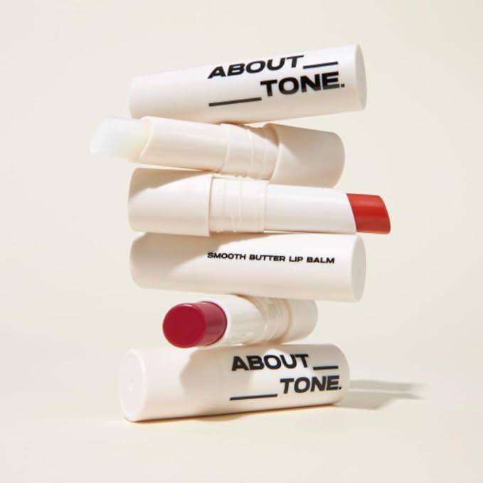 Smooth Butter Lip Balm 0.14 oz – Super Moisturizing Butter Lip Balm, Lip Repair & Care, Natural Color with Vegetable Wax, Shea Butter, All Day Hydration, Soothe Dry Chapped Lips (02 CORAL)