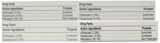 BALMSHOT Lip Balm - Multipack of four (4) BALMSHOT SPF 15 Lip Balms
