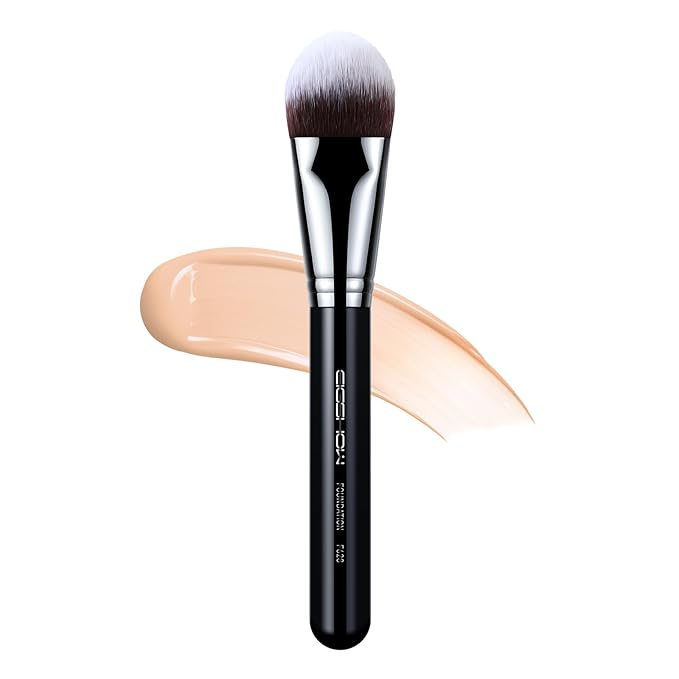 EIGSHOW Flat Foundation Brush, Large Face Makeup Brush with Soft Dense Synthetic Bristles for Blending Liquid Cream Powder (F628)