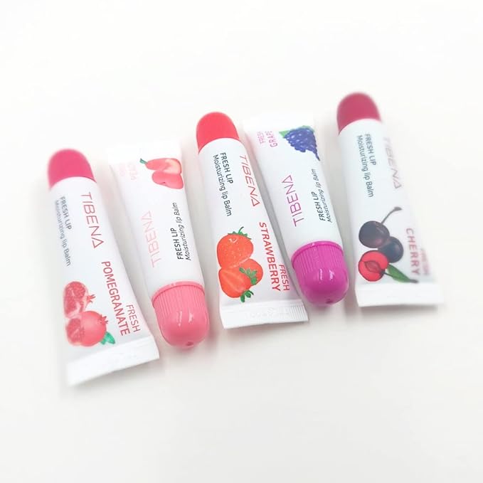 Fresh Lip Moisturizing Lip Balm, Tinted Lip Balm, Moisturizing Lip Care, Gift for Women, for Dry Lips, with Shea Butter (Pomegranate)