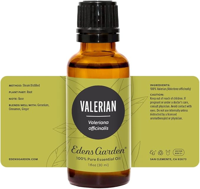 Edens Garden Valerian Essential Oil- 100% Pure Premium Grade, Undiluted, Natural, Therapeutic, Aromatherapy, The Best for Diffuser, Skin, Hair, Kid Safe 30 ml (1 fl oz)