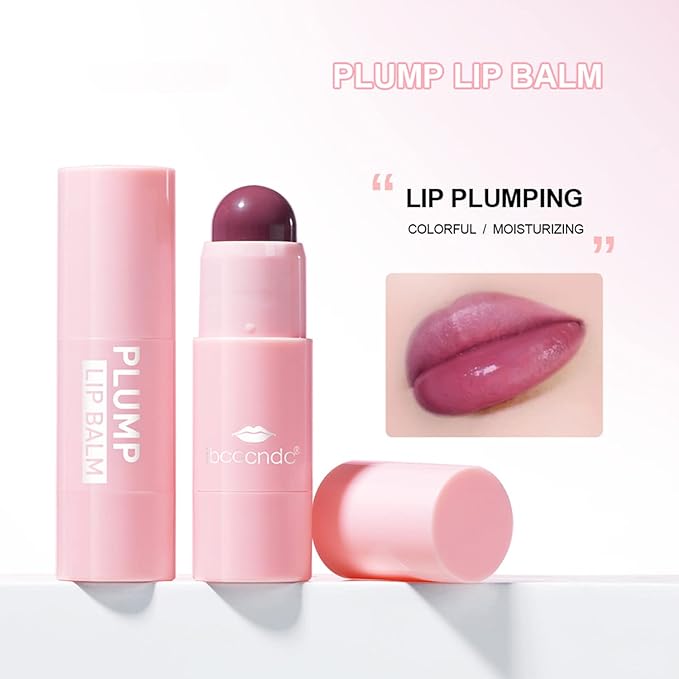 Plumping Lip Balm - Tinted Lip Balm Plumper - Enhancing & Hydrating Lip Moisturizer Fade Lip Lines Lip Care 0.17Oz/4.8g - 01 MAUVE WHIP