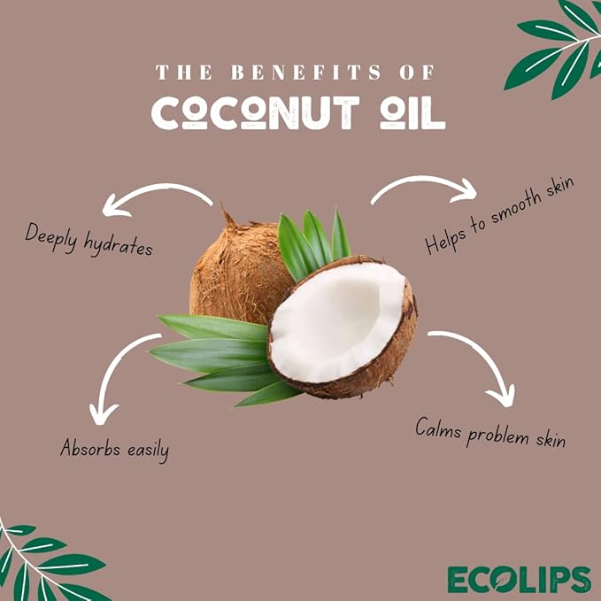 Eco Lips LIP SUGAR SCRUB - Flavor Vanilla Bean - 2 Pack - 100% Organic Lip Care Treatment with Organic Sugar and Coconut Oil - Gently Exfoliate and Polish Dry, Flaky Lips, 100% Edible - 0.5oz jars