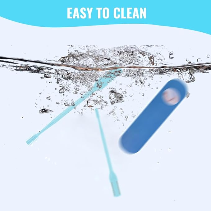 Nasal Hair Cutter, 2025 Upgraded Double Sided Noses Hairs Knife, 360° Rotating Portable Manual Nose Hair Trimmer, Noses Hairs Remover for Women Men Travel Essentials (Light Green, 6 Pcs)