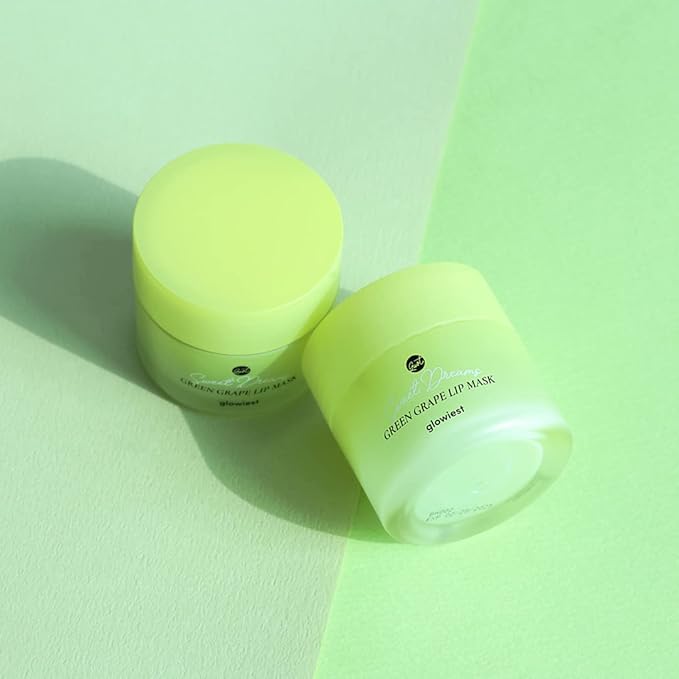 Sweet Dreams Lip Mask: Nourishing, Plumping and Hydrating Lip Balm | Ecofriendly Lip Sleeping Mask | Hyaluronic Acids + Vitamin C + Shea Butter + Antioxidants | Green Grape - 0.7 oz.