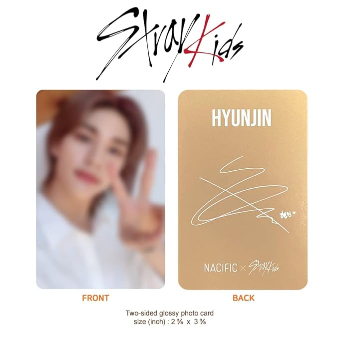 Nacific x Stray Kids Be Natural Vegan Lip Glow 5 PCS Set, with Photocards 8 PCS Full Set by KOSBEAUTY