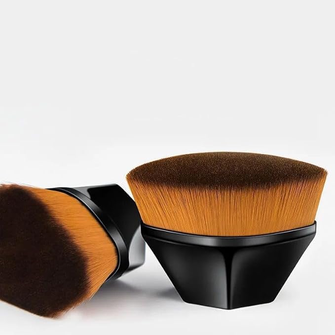 Foundation Makeup Brush Fast Flawless Application Blusher Liquid Cream Powder Cosmetic Body Blending Tool, Black
