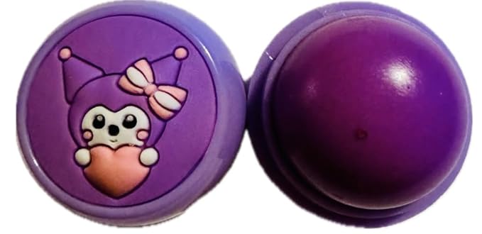 Moisturizing Lip Balm, Lip Gloss and Balm Set for All Skin Types, Assorted Shades, Round Ball Natural Moisturizing Lip Balm Nutritious Fruit Flavour Colourless Lip Balm Hydration Lips Care (purple)