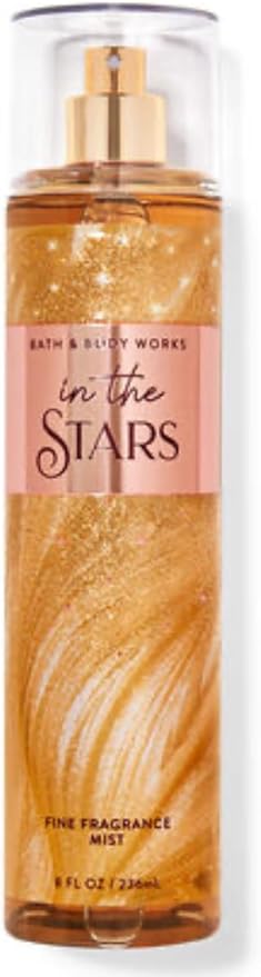 Bath & Body Works - 3 Piece Bundle - Spray - Body Cream - Shower Gel - Full Size and Gift Bag HELLO GORGEOUS (In The Stars)