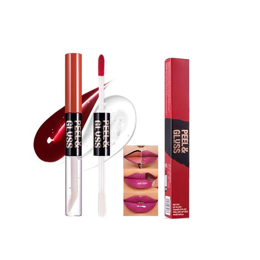 Deep Raspberry Peel Off Lip Gloss Masque,Lip Stain Peel Off Tattoo-Peel Off Lip Tint andLip Oil 2-in-1,Long Lasting Waterproof Transfer-proof Lip Mask Lip Gloss Peel Off Lip Liner,for All SkinType 05#