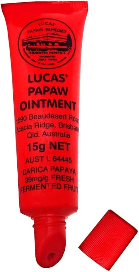 Lucas Papaw Ointment 15g Tube with lip applicator - TWIN Pack for value by Lucas Remedies