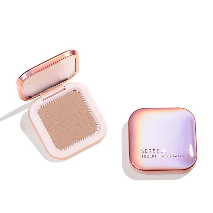 Face Contour Palette Face Sculpting Contouring Palette Powder Bronzer Makeup Palette with brush - Highly Pigmented Contour Powder For Contouring