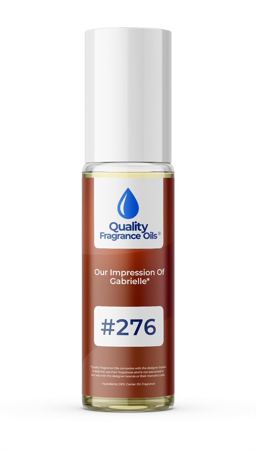 Quality Fragrance Oils' Gabrielle for Women Impression #276 | Long-Lasting Perfume Oil, Alcohol-Free, Strong Scent, 10ml Roll-On | Affordable Alternative to Designer Fragrances