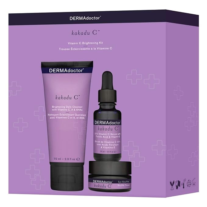 DERMAdoctor Kakadu C Vitamin C Brightening Kit, 3 piece kit